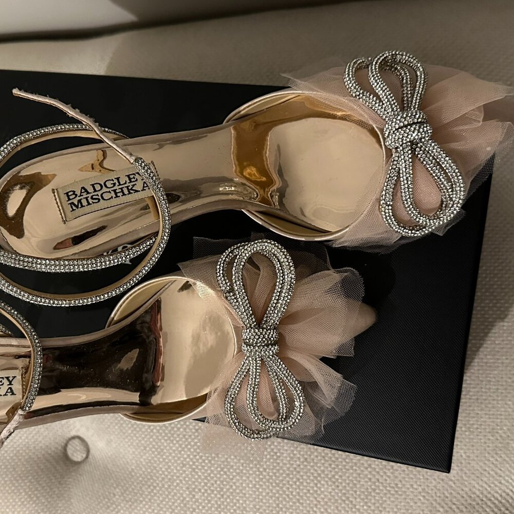 Badgley Mischka Sacred Bow Pump (blush pink)